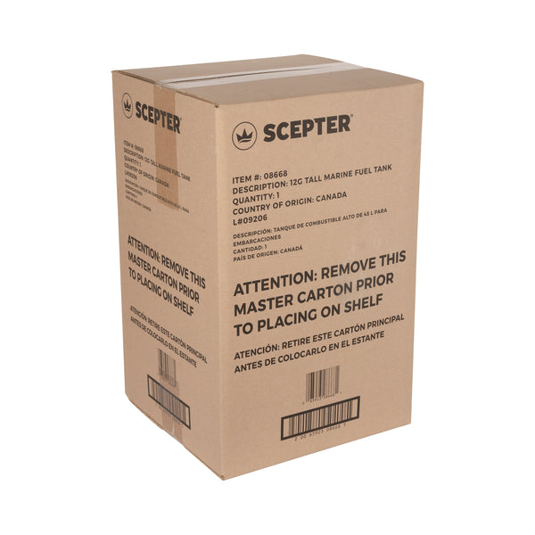 Scepter 08668 Topside Fuel Tank with Gauge, 12 Gallon