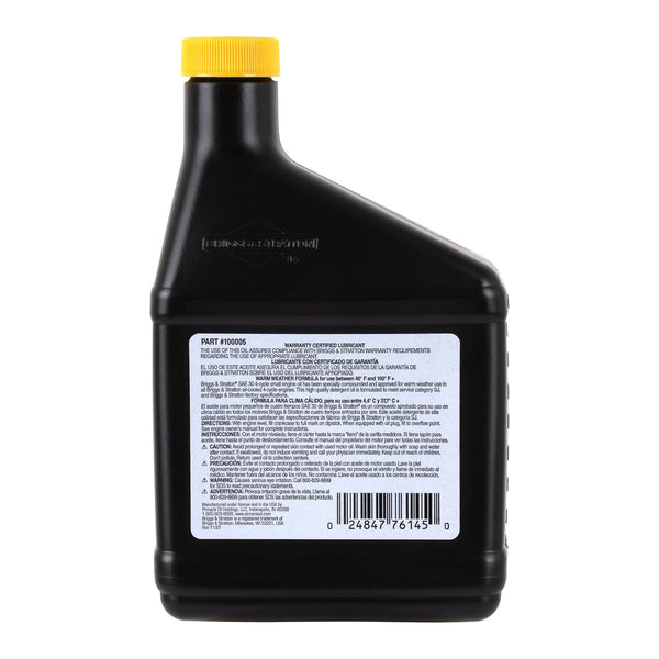 Briggs & Stratton 100005 SAE30 Engine Oil, 18 oz Bottle