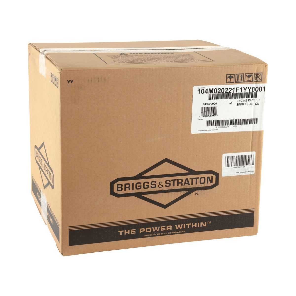 Briggs & Stratton 104M02-0221-F1 Exi Series 7.25 GT 163cc Vertical Shaft Engine