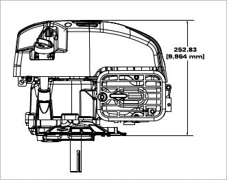 Briggs & Stratton 104M02-0181-F1 Exi Series 7.25 GT 163cc Vertical Shaft Engine
