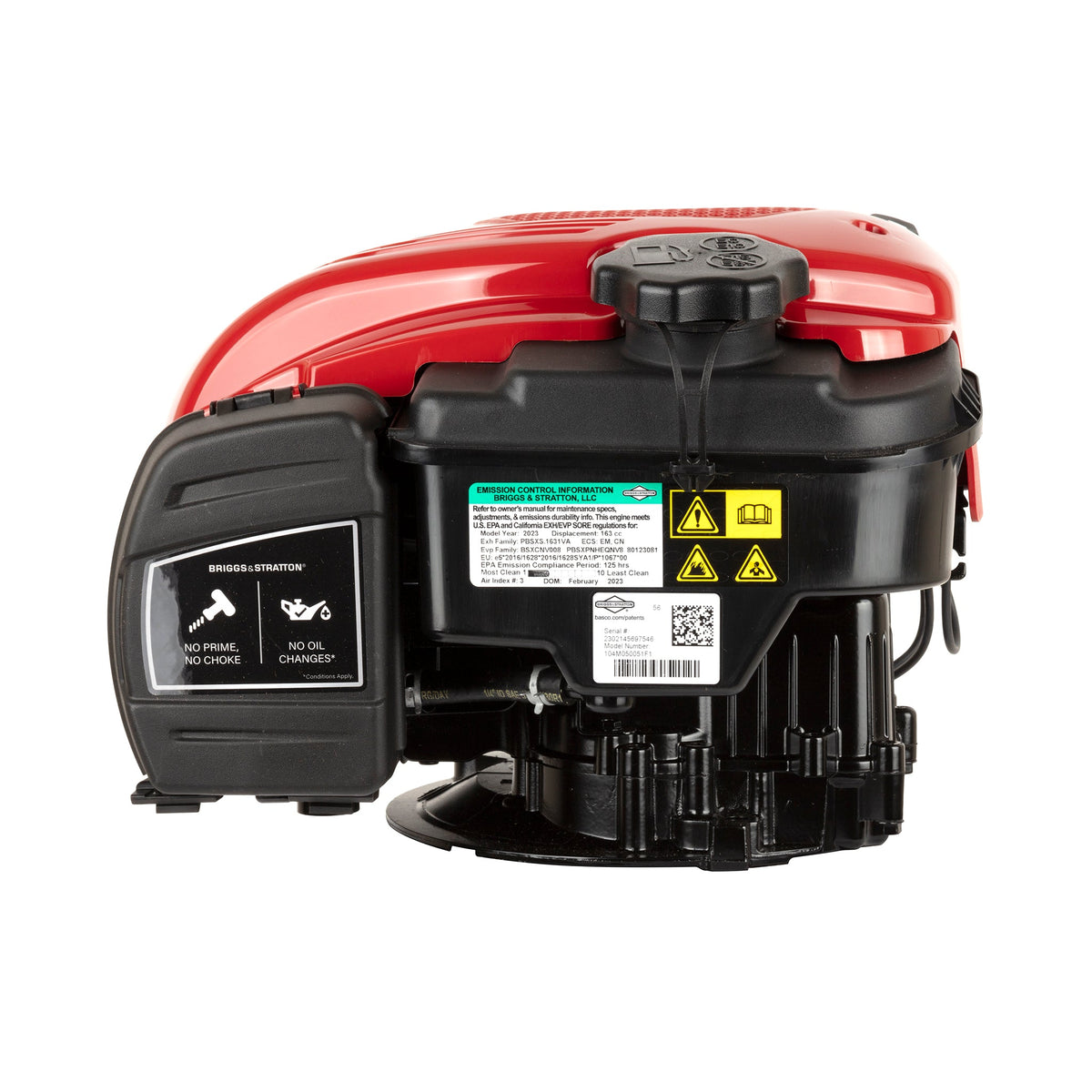 Briggs & Stratton 104M05-0051-F1 Exi Series 7.25 GT 163cc Vertical Shaft Engine