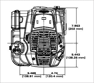 Briggs & Stratton 104M05-0051-F1 Exi Series 7.25 GT 163cc Vertical Shaft Engine