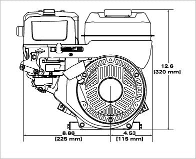 Briggs & Stratton 106232-0079-F1 XR Series 5 HP 163cc Horizontal Shaft Engine