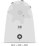 Oregon 124MLEA095 12" Standard Guide Bar, 90 Series