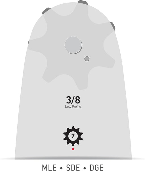 Oregon 124MLEA095 12" Standard Guide Bar, 90 Series