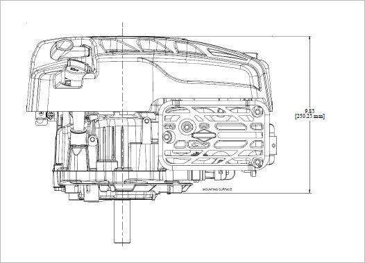 Briggs & Stratton 125P02-0012-F1 Professional Series 8.75 GT 190cc Vertical Engine