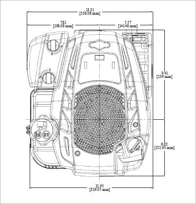 Briggs & Stratton 125P02-0012-F1 Professional Series 8.75 GT 190cc Vertical Engine