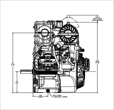 Briggs & Stratton 12V352-0015-F1 Vanguard 6.5 HP 203cc Horizontal Shaft Engine