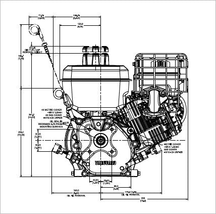 Briggs & Stratton 12V352-0015-F1 Vanguard 6.5 HP 203cc Horizontal Shaft Engine