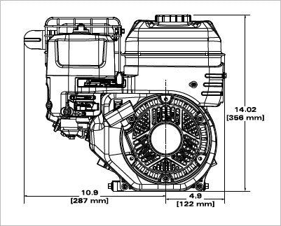 Briggs & Stratton 130G32-0244-F1 XR Series 6.5 HP 208cc Horizontal Shaft Engine