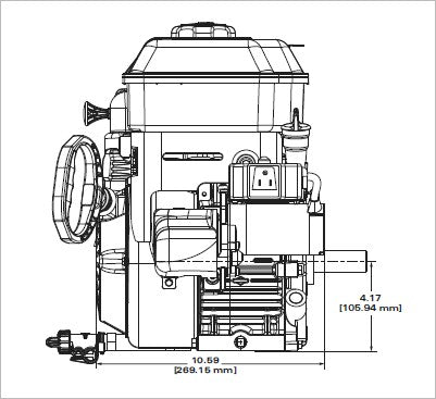 Briggs & Stratton 13A137-0004-F1 Snow Series 9.5 GT 208cc Horizontal Engine