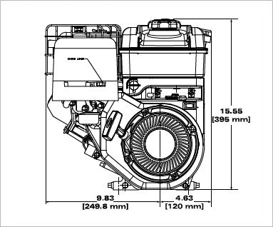 Briggs & Stratton 13R232-0001-F1 CR950 Series 9.5 GT 208cc Horizontal Shaft Engine