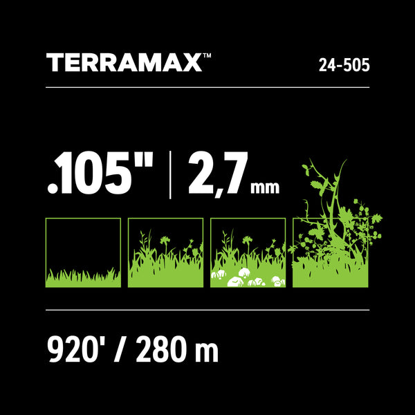 Oregon 24-505 Terramax .105 Oval Twist 5lb Spool