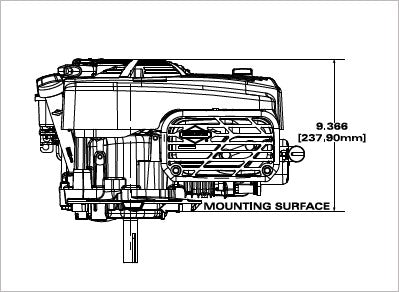 Briggs & Stratton 14D932-0110-F1 Professional Series 10 GT 223cc Vertical Engine