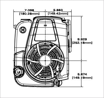 Briggs & Stratton 14D932-0110-F1 Professional Series 10 GT 223cc Vertical Engine