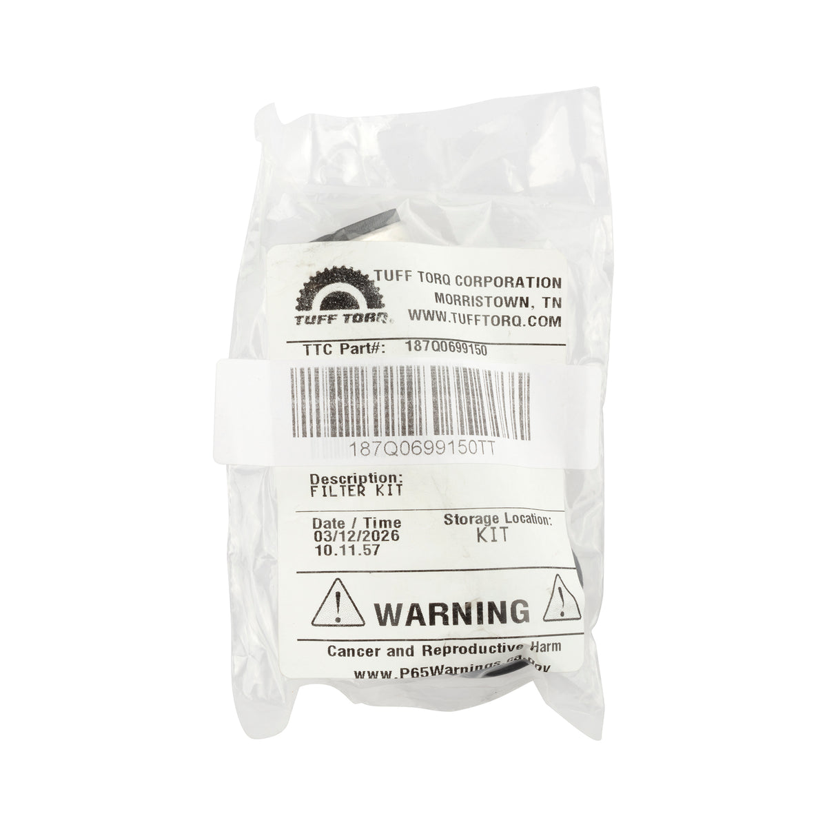 Tuff Torq 187Q0699150 Filter Kit