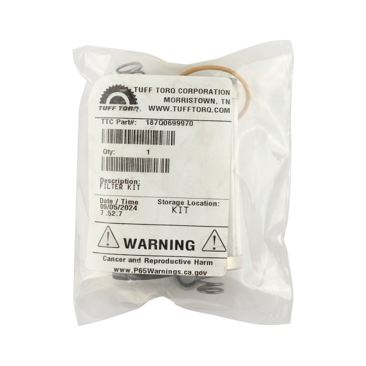 Tuff Torq 187Q0699970 Filter Kit