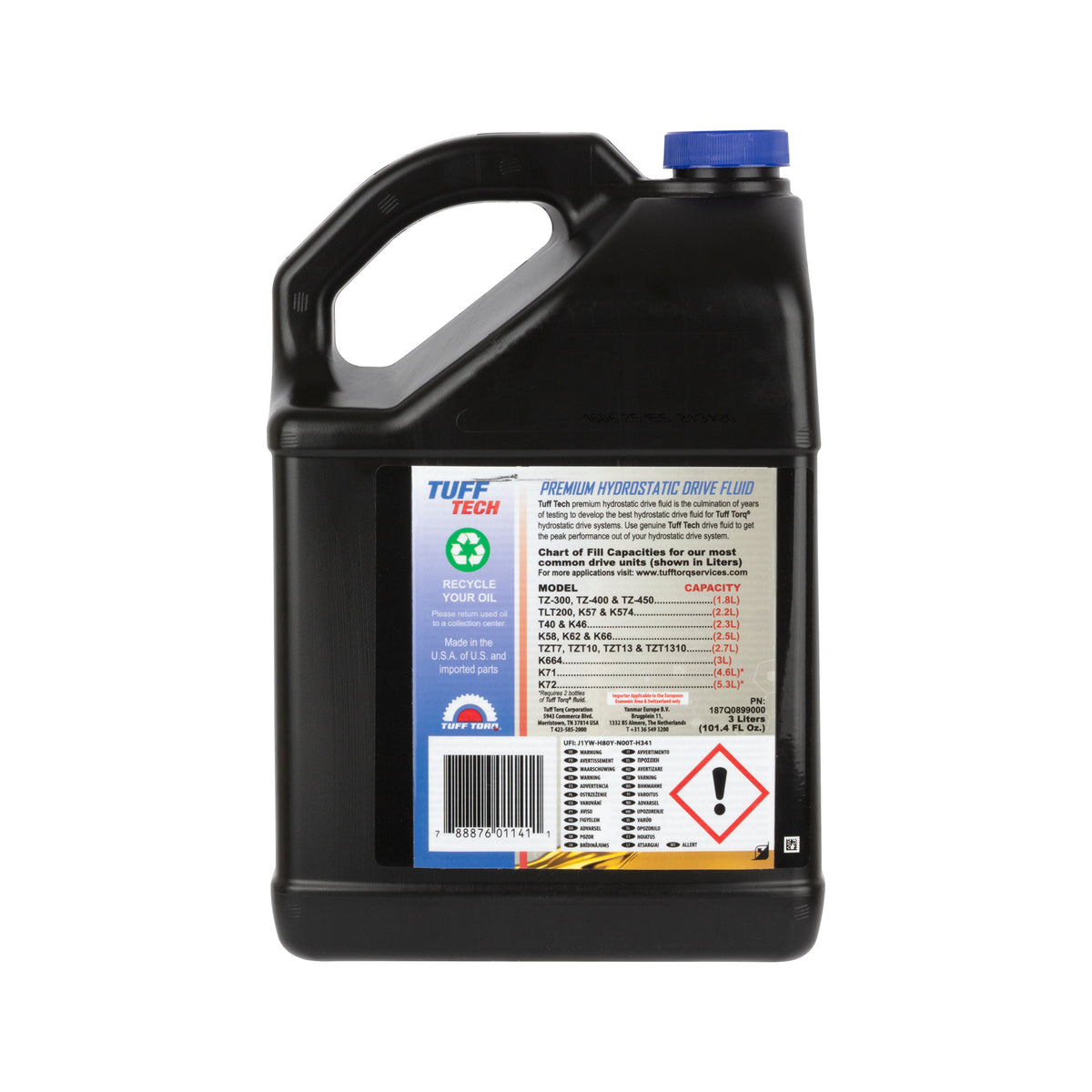 Tuff Torq 187Q0899000 Transmission Oil - 3 Liter Bottle