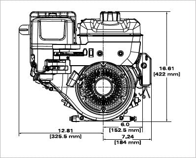 Briggs & Stratton 19N137-0053-F1 XR Series 10 HP 306cc Horizontal Shaft Engine