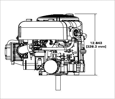 Briggs & Stratton 21R707-0047-G1 10.5 HP 344cc Vertical Shaft Engine