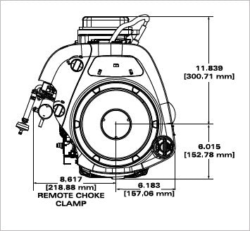 Briggs & Stratton 21R806-0047-F1 11.5 HP 344cc Vertical Shaft Engine