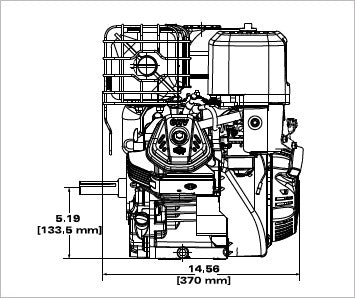 Briggs & Stratton 25T232-0037-F1 XR Series 13.5 HP 420cc Horizontal Shaft Engine