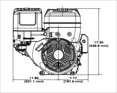 Briggs & Stratton 25T237-0085-F1 XR Series 13.5 HP 420cc Horizontal Shaft Engine