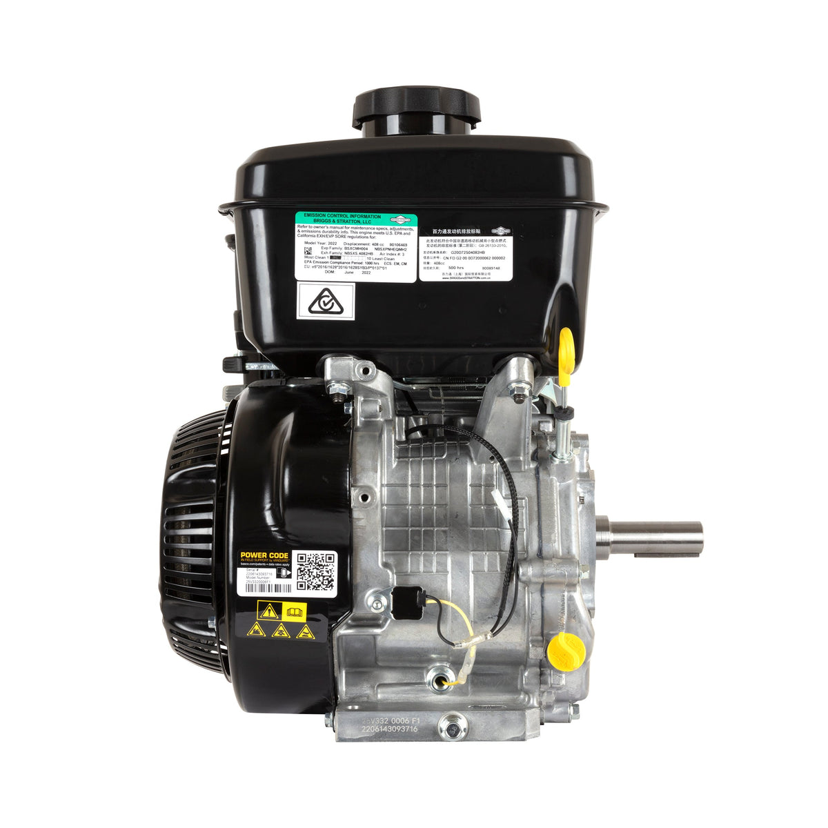 Briggs & Stratton 25V332-0006-F1 Vanguard 14 HP 408cc Horizontal Shaft Engine