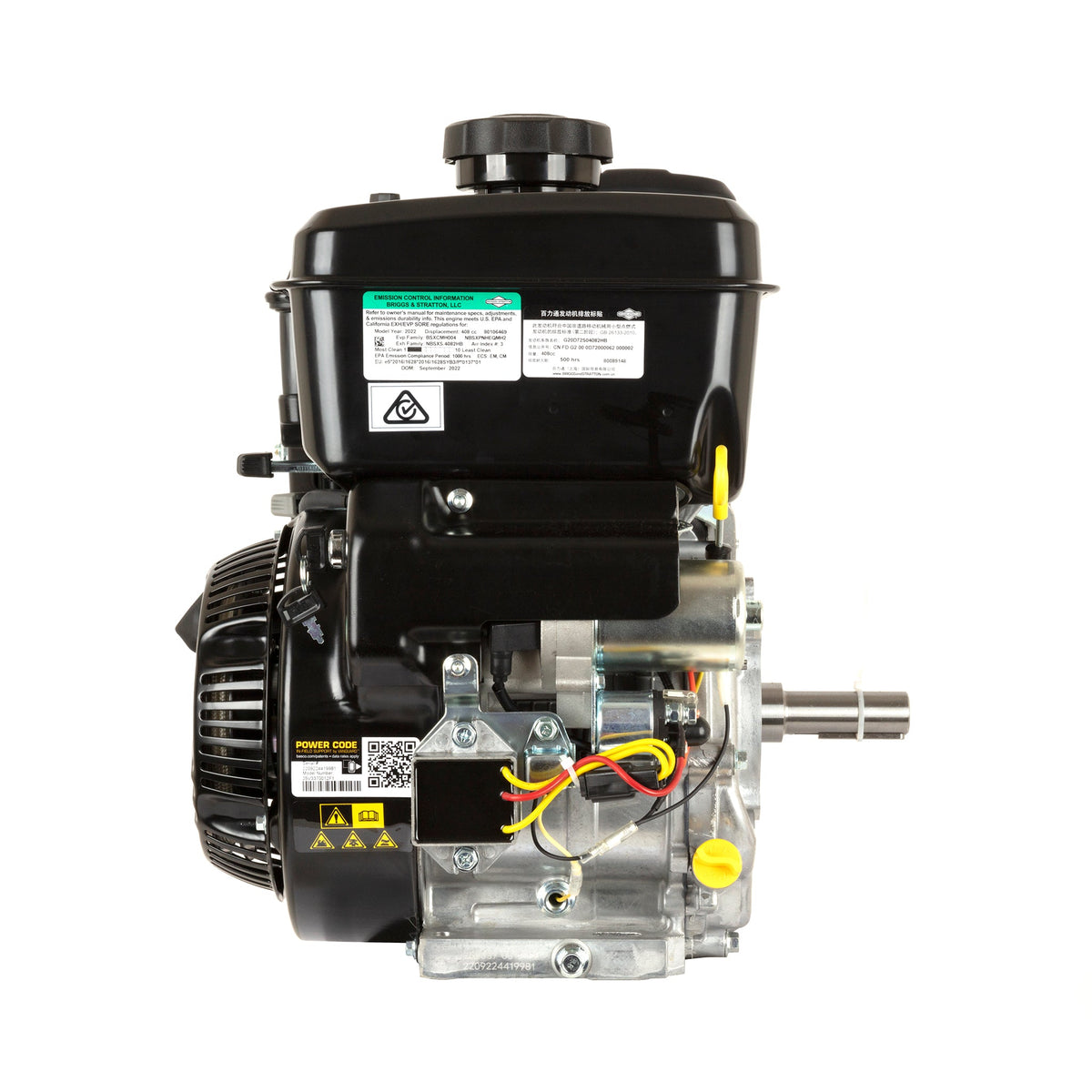 Briggs & Stratton 25V337-0012-F1 Vanguard 14 HP 408cc Horizontal Shaft Engine