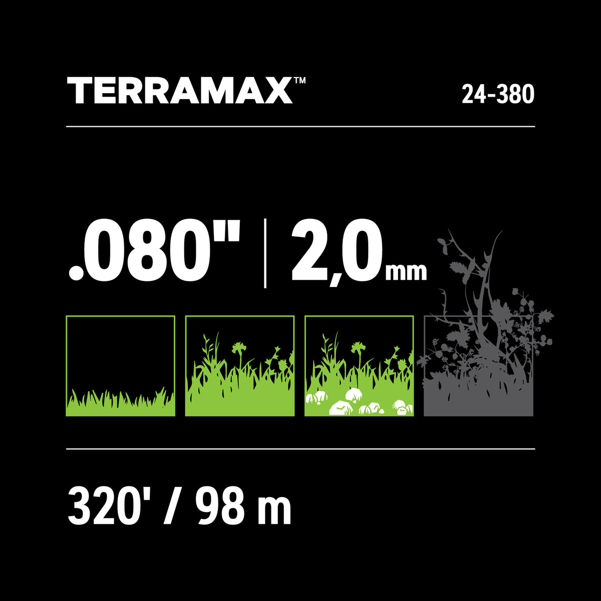 Oregon 24-380 Terramax .080 Oval Twist 1 lb Donut