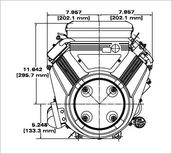 Briggs & Stratton 305777-0155-G1 Vanguard 16 HP 479cc Vertical Shaft Engine