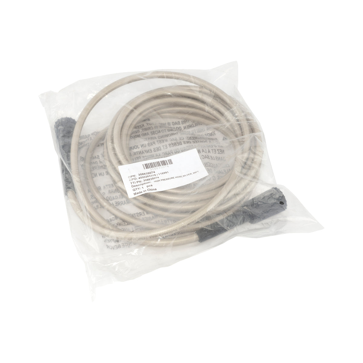 Homelite 308835074 High Pressure Hose Silver 20
