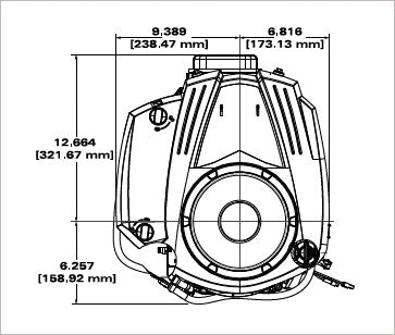 Briggs & Stratton 31S977-0006-G1 Professional Series 17.5 HP 500cc Vertical Engine