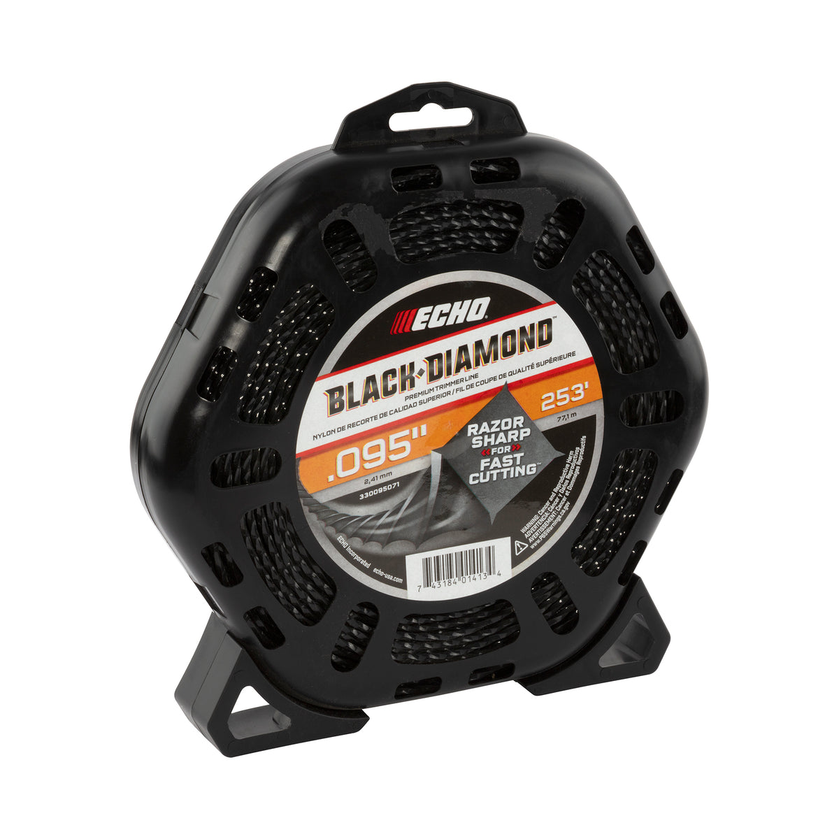 Echo 330095071 Black Diametermond .095" Trimmer Line, 253' Donut