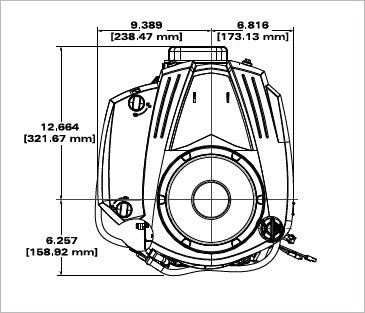 Briggs & Stratton 33S877-0017-G1 Ex Series 19 HP 540cc Vertical Shaft Engine
