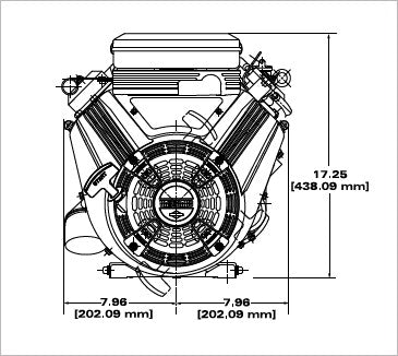 Briggs & Stratton 356447-0054-F1 Vanguard 18 HP 570cc Horizontal Shaft Engine