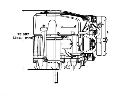 Briggs & Stratton 356777-0154-G1 Vanguard 18 HP 570cc Vertical Shaft Engine