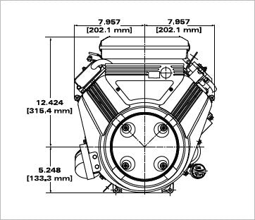 Briggs & Stratton 386777-0143-G1 Vanguard 23 HP 627cc Vertical Shaft Engine