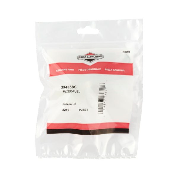 Briggs & Stratton 394358S Fuel Filter