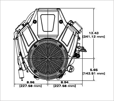 Briggs & Stratton 40T877-0012-G1 Commercial Series 20 HP 656cc Vertical Engine