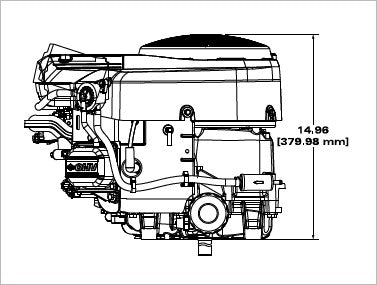Briggs & Stratton 49S877-0007-G1 Professional 27 HP 810cc Vertical Engine