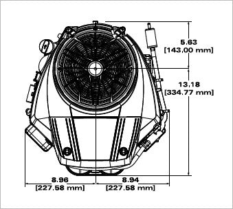 Briggs & Stratton 49S877-0007-G1 Professional 27 HP 810cc Vertical Engine