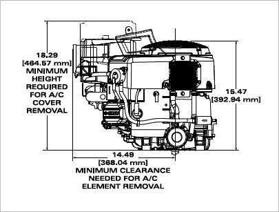 Briggs & Stratton 49T877-0015-G1 Commercial Series 27 HP 810cc Vertical Shaft Engine