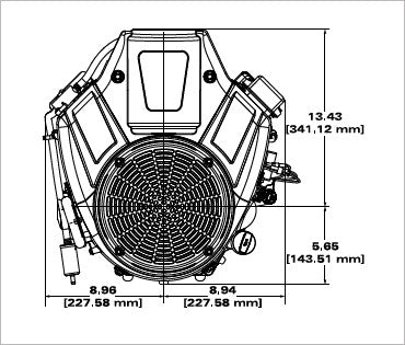 Briggs & Stratton 49T877-0015-G1 Commercial Series 27 HP 810cc Vertical Shaft Engine