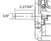 Briggs & Stratton 83132-1036-F1 XR Series 3.5 HP 127cc Horizontal Shaft Engine