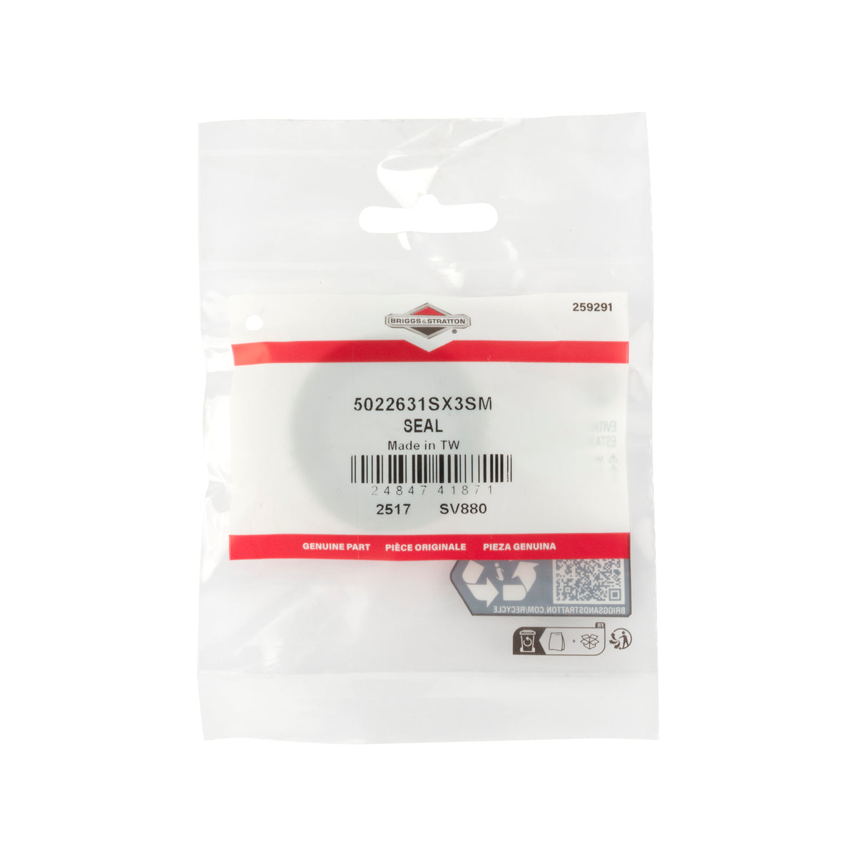 Briggs & Stratton 5022631SX3SM SEAL, GREASE