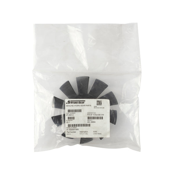 Hydro Gear 52014 6" 10 Blade Transmission Fan