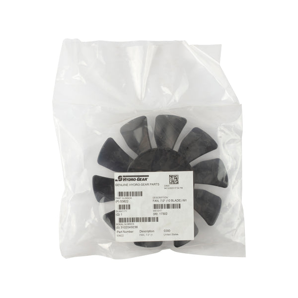 Hydro Gear 53822 7" 10 Blade Transmission Fan