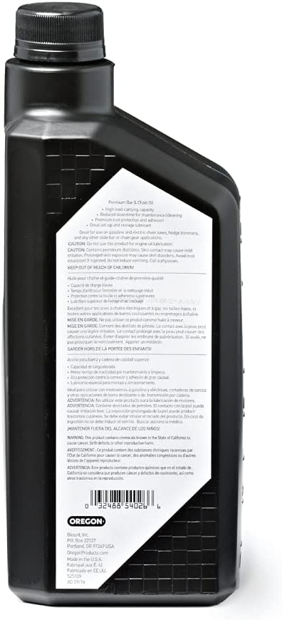 Oregon 54-026C 1 Quart Bar & Chain Lubricant