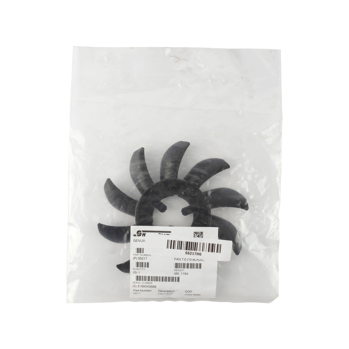 Hydro Gear 55217 7" 10-Blade Transmission Fan